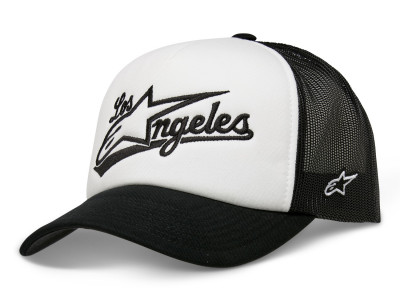 kšiltovka Alpinestars Los Angeles foam trucker hat white/black