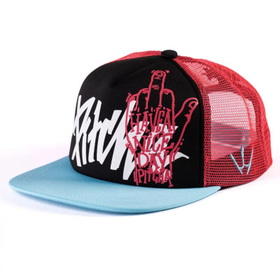 kšiltovka Pitcha NICE DAY trucker snapback turquoise/pink