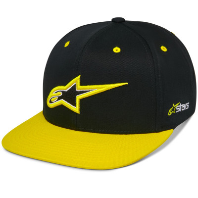 kšiltovka Alpinestars Thickness snapback black/yellow fluo
