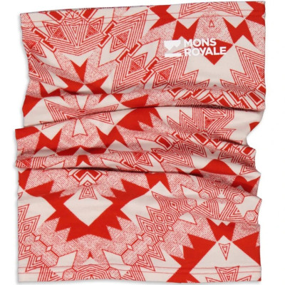 merino nákrčník Mons Royale Daily Dose merino flex 200 neckwarmer retro red nordtek