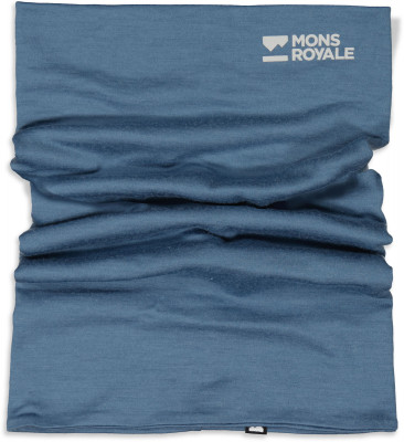 merino nákrčník Mons Royale Double Up neckwarmer blue slate
