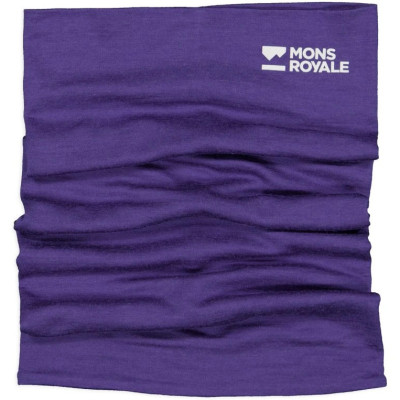merino nákrčník Mons Royale Double Up neckwarmer violet