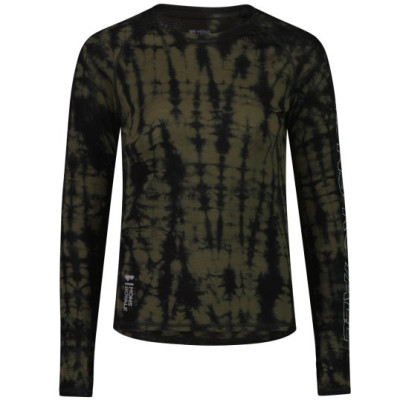 dámské merino triko mons Royale Rella LS Garment Dyed WMNS olive tie dye