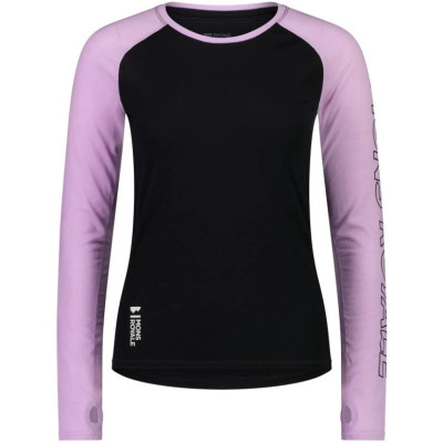 dámské merino triko Mons Royale Bella Tech LS WMNS orchid / black