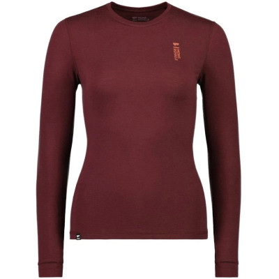 dámské merino triko Mons Royale Cascade merino flex 200 LS dark chocolate