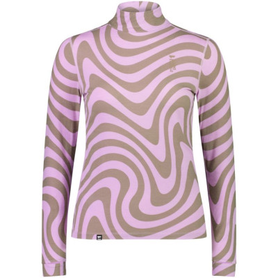 merino triko Mons Royale Cascade Merino flex 200 mock neck LS wmns blazing trails