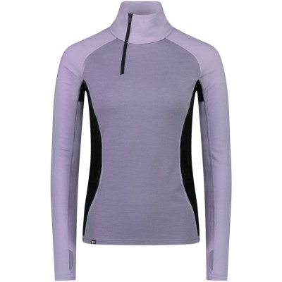 dámské merino triko Mons Royale Olympus Half zip wmns thistle cloud