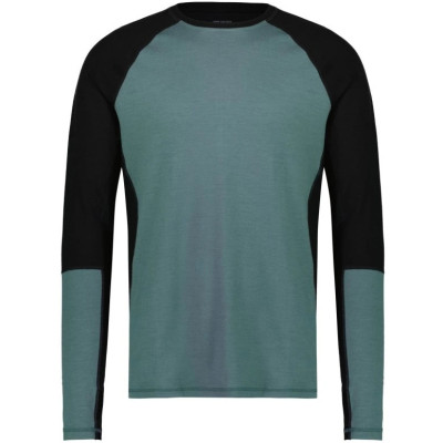 merino triko Mons Royale Olympus LS burnt sage / black