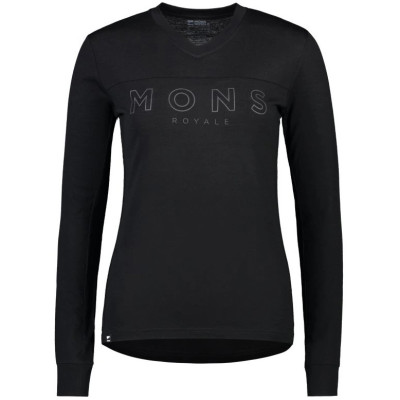 dámské merino triko Mons Royale Redwood Enduro VLS WMNS black
