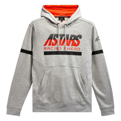 mikina Alpinestars Club hoodie grey/black/red