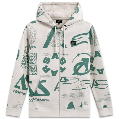 mikina Alpinestars Determinant hoodie white offwhite