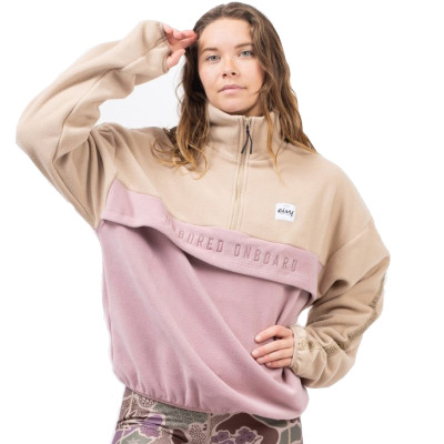 mikina Eivy Ball Fleece sand/faded woodrose
