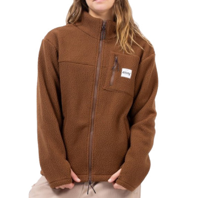 mikina Eivy Versa Sherpa jacket brown