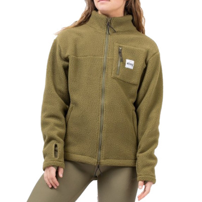 mikina Eivy Versa Sherpa jacket olive