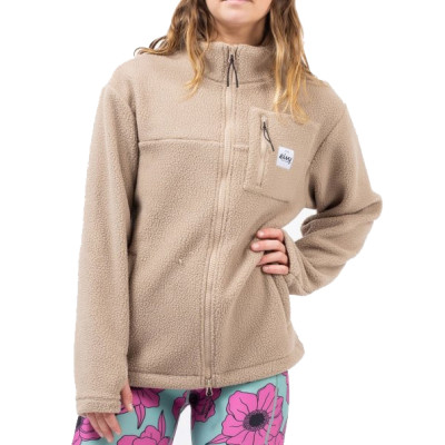 mikina Eivy Versa Sherpa jacket sand