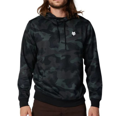 Mikina Fox Fox Head Camo Fleece Po black camo
