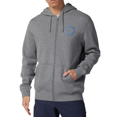 Mikina Fox Next Level Fleece Zip Heather Graphite