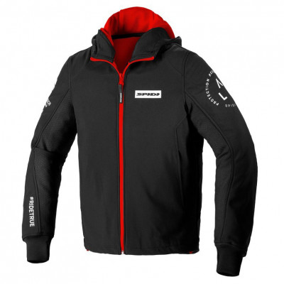 mikina Spidi Hoodie Armor Evo black/red