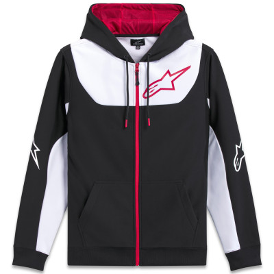 mikina Alpinestars Sessions 3 hoodie black/white/red