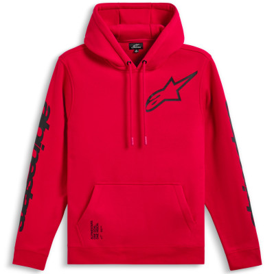 mikina Alpinestars Triple hoodie red