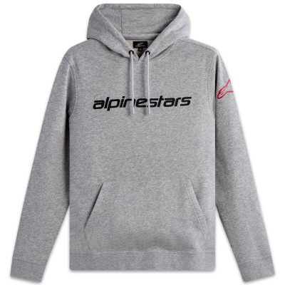 mikina Alpinestars Wordmark hoodie 3 grey/red/black