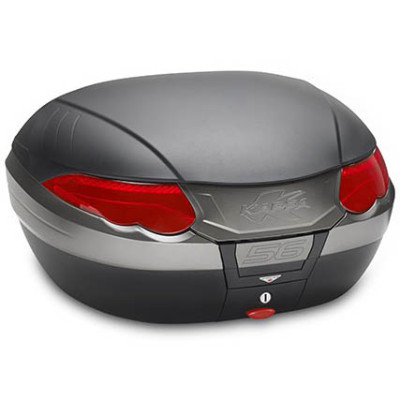 TopCase Kappa Monokey 56L černý nelakovaný + červená odrazka