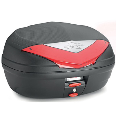 monolock TopCase Kappa 46L black nelakovaný + červená odrazka
