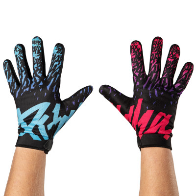 moto rukavice Pitcha FADER gloves blue/pink