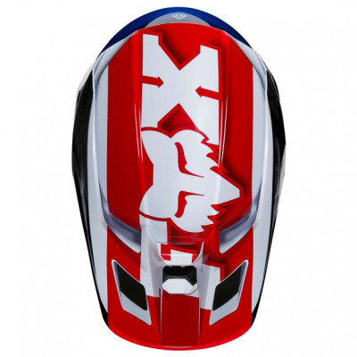 Náhradní kšilt Fox V2 Hayl Blue/Red 