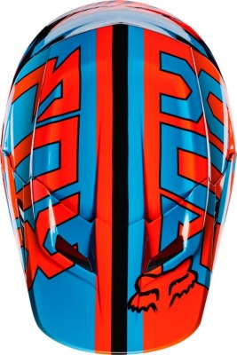 Náhradní kšilt Fox Racing V1 Falcon Helmet Visor Black/Orange