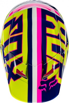 Náhradní kšilt Fox Racing V1 Falcon Helmet Visor Navy/White