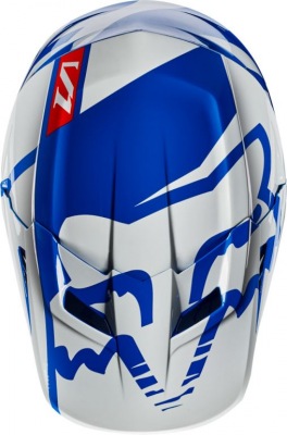 Náhradní kšilt Fox Racing V1 Helmet Visor Blue