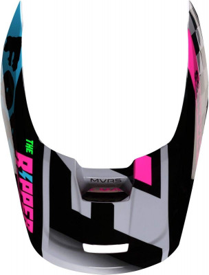 Náhradní kšilt Fox Racing V1 Race Helmet Visor 2019 Light Grey