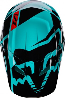 Náhradní kšilt Fox Racing V1 Race Helmet Visor Green