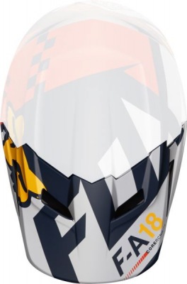 Náhradní kšilt Fox Racing V1 Sayak Helmet Visor Orange