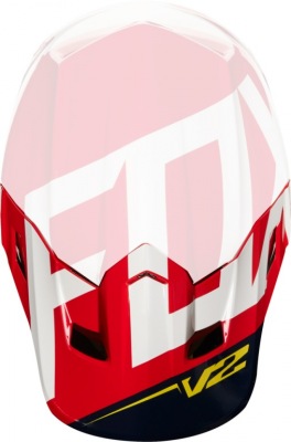 Náhradní Kšilt Fox Racing V2 Visor Preme Navy/Red