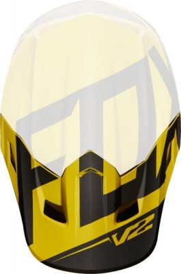 Náhradní Kšilt Fox Racing V2 Visor Preme Dark Yellow