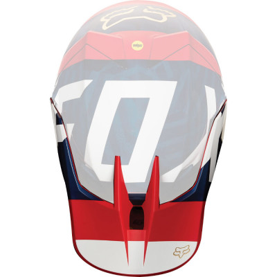 Náhradní kšilt Fox V3 Preest Navy/Red