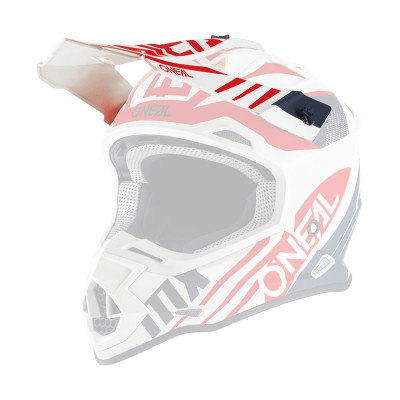 Náhradní kšilt O´Neal 2SRS RL SPYDE 2.0 white/blue/red