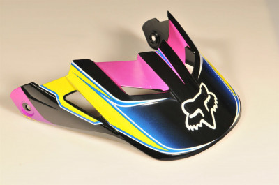 Náhradní Kšilt V1 Race Helmet Visor 2013 Yellow/Blue