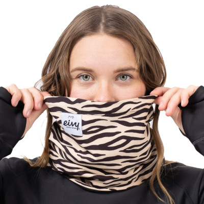 nákrčník Eivy Colder beanie neckwarmer zebra