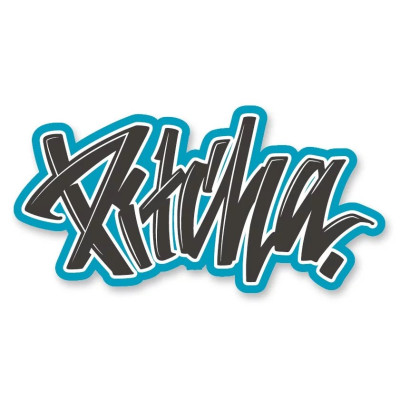 nálepka Pitcha LOGO black/emerald