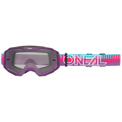 brýle O´Neal B-10 Striped pink/purple clear lens