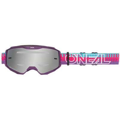 dětské brýle O´Neal B-10 Striped pink/purple/silver mirror