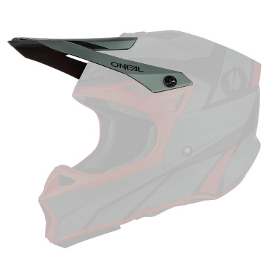 O´Neal kšilt pro přilbu 10SRS COMPACT grey/red