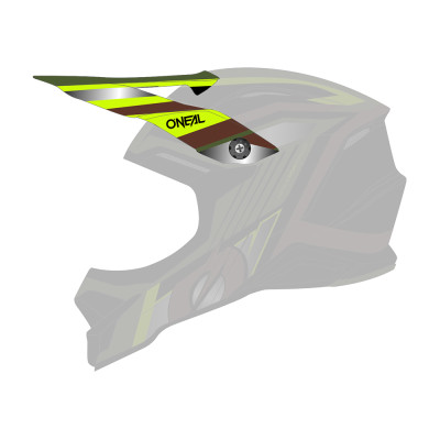 O´Neal kšilt pro přilbu 3SRS VISION black/olive/yellow