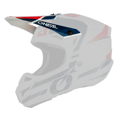 O´Neal kšilt pro přilbu 5SRS SLEEK white/blue/red
