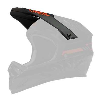 O´Neal kšilt pro přilbu BACKFLIP ECLIPSE černá/šedá