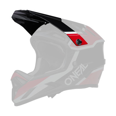 O´Neal kšilt pro přilbu BACKFLIP STRIKE černá/červená