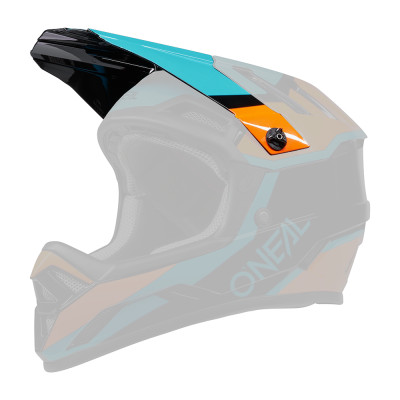 O´Neal kšilt pro přilbu BACKFLIP STRIKE černá/oranžová